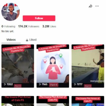 170K Animal Facts Tiktok Account for sale