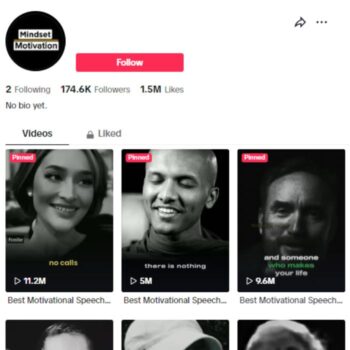 170K Motivation Success Tiktok Account for sale