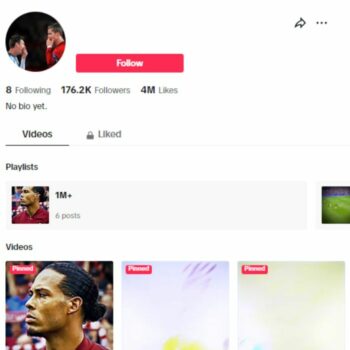 175K Sports Football TikTok Account for sale