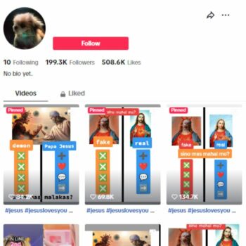190K Religious Christianity Tiktok Account for sale