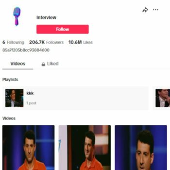 200K American TV Show Tiktok Account for sale
