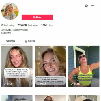 290K Single Women Life TikTok Account for sale