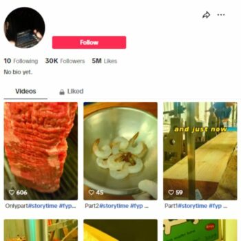 30K Story Entertainment Tiktok Account for sale