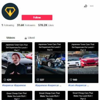 30k Cars Automotive Tiktok Account