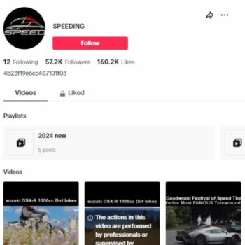 55K Super Cars Tiktok Account for sale