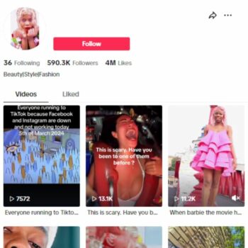 590K Fashion Influencer TikTok Account for sale