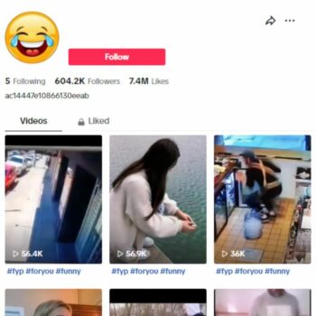 600K Funny Videos TikTok Account for sale
