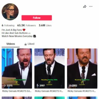 65K Hollywood Celebrity TikTok Account for sale
