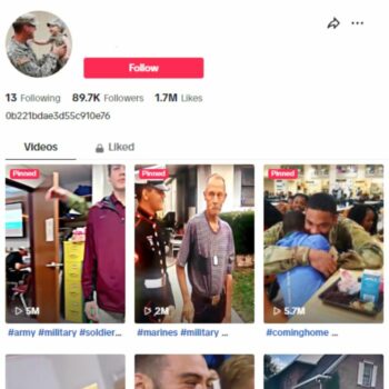 85K Soldier Military Tiktok Account for sale