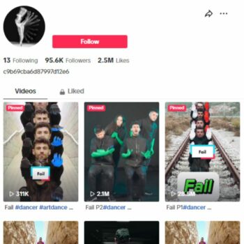 95K Entertainment Dance Tiktok Account for sale
