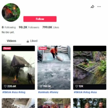 95K Funny Animals TikTok Account for sale