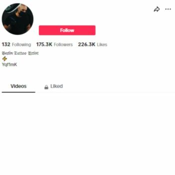 175K Blank Tiktok Account for sale