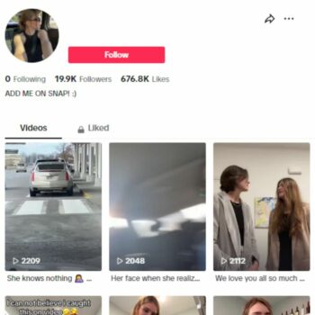 19k Girl Influencer Vlog TikTok Account for sale