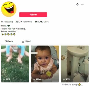 30K Funny Videos TikTok Account for sale