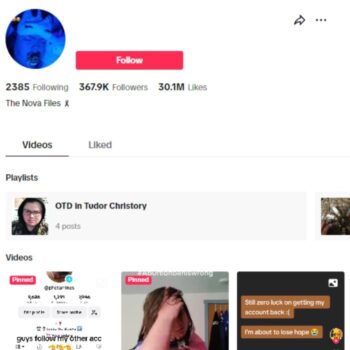 360K American Influencer TikTok Account for sale