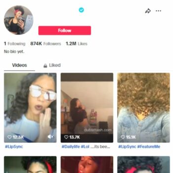 870K Verified American Influencer Tiktok Account for sale