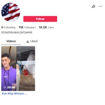 11K Blank Tiktok Account for sale