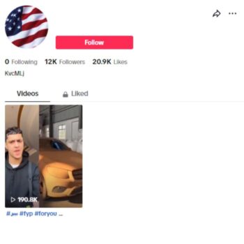 12K Blank Tiktok Account for sale
