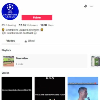 30K Football Sports TikTok Account for sale