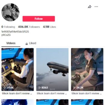 400K Aviation Learning Tiktok account for sale