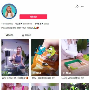 40K Aquarium Fish TikTok Account for sale