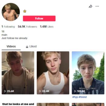 55K Male Influencer TikTok Account for sale