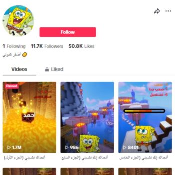 11K Gaming Minecraft Tiktok Account with Creative Program Dashboard (CPB) for sale