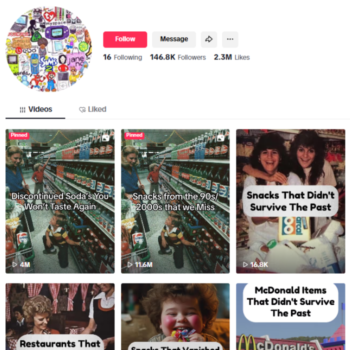 140K Nostalgic Photos Tiktok Account for sale