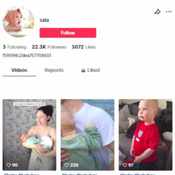 20K Kids Baby TikTok Account for sale