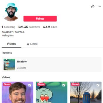 510K Gym Fitness TikTok Account for sale