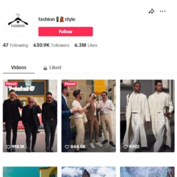 630K Clothing Fashion TikTok Account for sale