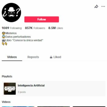 850K Scary Horror TikTok Account for sale