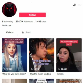 200K Conspiracy Theories TikTok Account for sale