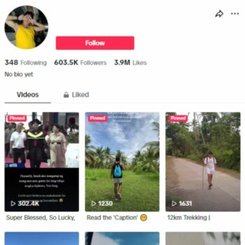 600K Influencer Entertainment Tiktok Account for sale