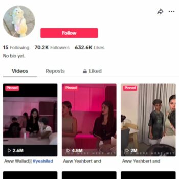 70K Entertainment Vlog Tiktok Account for sale