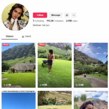 110K Travel Influencer TikTok Account for sale