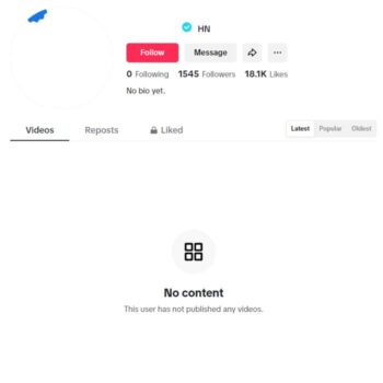 1K Verified Tiktok Account for sale