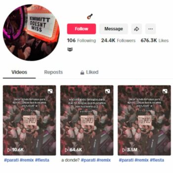 24K Music Entertainment Tiktok Account for sale