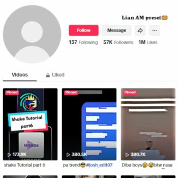 55K Editing Tutorials Tiktok Account for sale