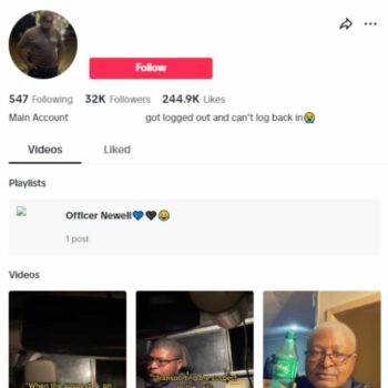 30K Police Officer Tiktok Account for sale