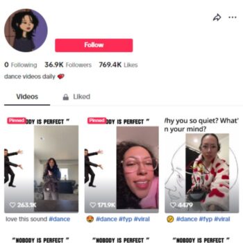 35K Dance Music Tiktok Account for sale