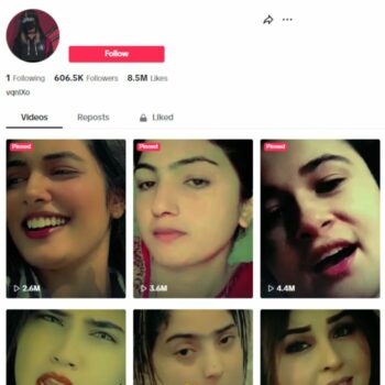 600K Female Influencer Tiktok Account for sale
