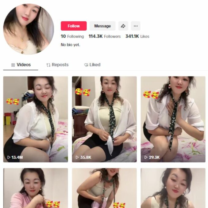 100K Girls Model TikTok Account for sale