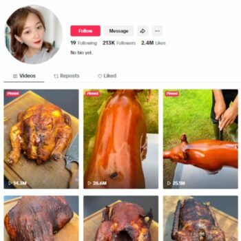 200K Food Cooking TikTok Account for sale
