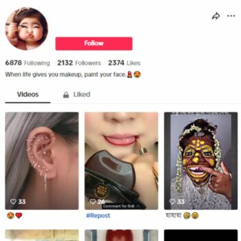2K Makeup Beauty TikTok Account for sale