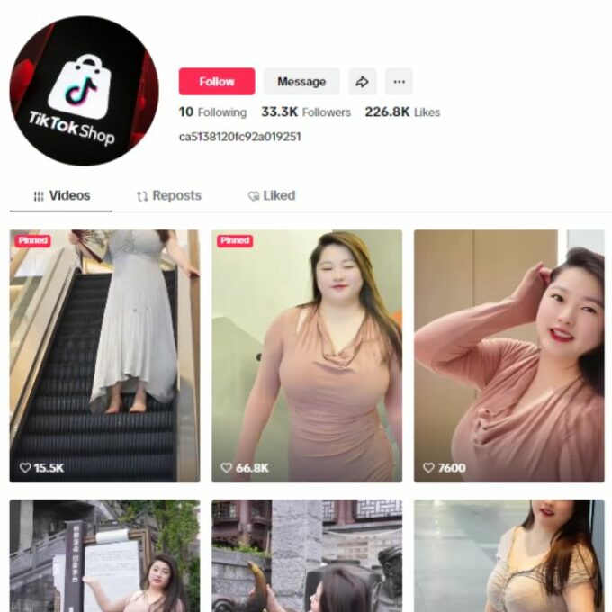 30K Girls Model TikTok Account for sale