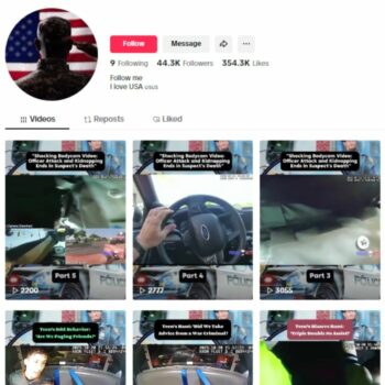 40K Police Military Clips Tiktok Account for sale