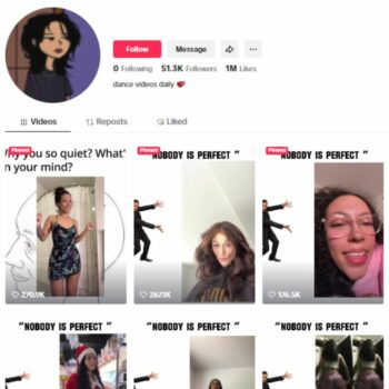 50K Dance Music Tiktok Account for sale