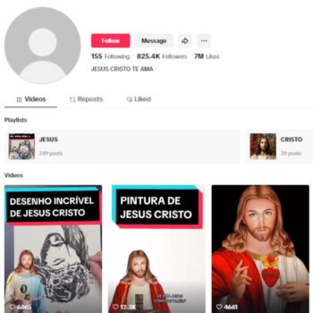 820K Jesus Christianity Tiktok Account for sale