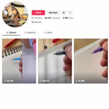 85K DIY Art TikTok Account for sale
